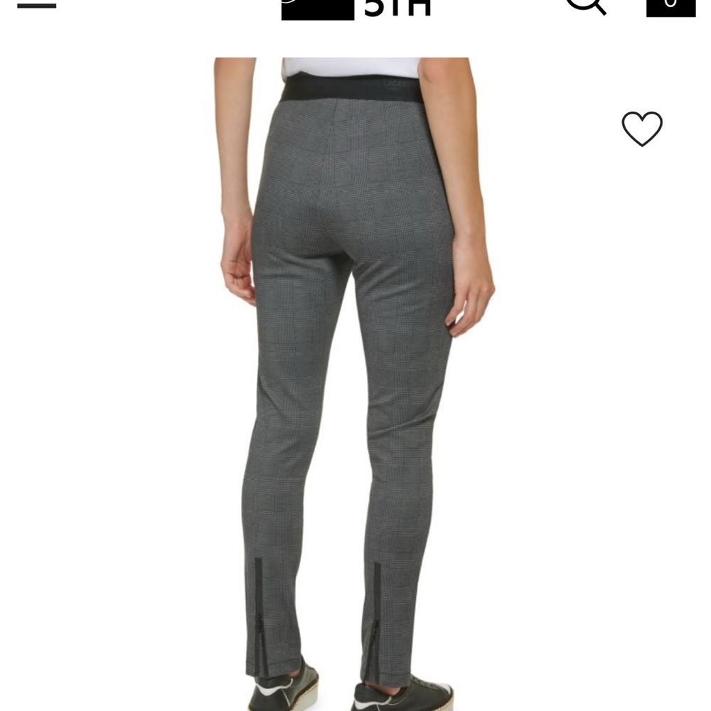 Karl lagerfeld houndstooth skinny pants - Picture 3 of 5